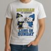 The Peanuts Fist Bump Michigan Wolverines On Saturday And Detroit Lions On Sunday Shirt