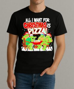 Tmnt All I Want For Christmas Is Pizza Premium Shirt