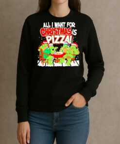 Tmnt All I Want For Christmas Is Pizza Premium sweater