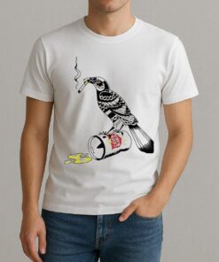 Trashy Grackle Smoking Grackle Bird Premium Shirt