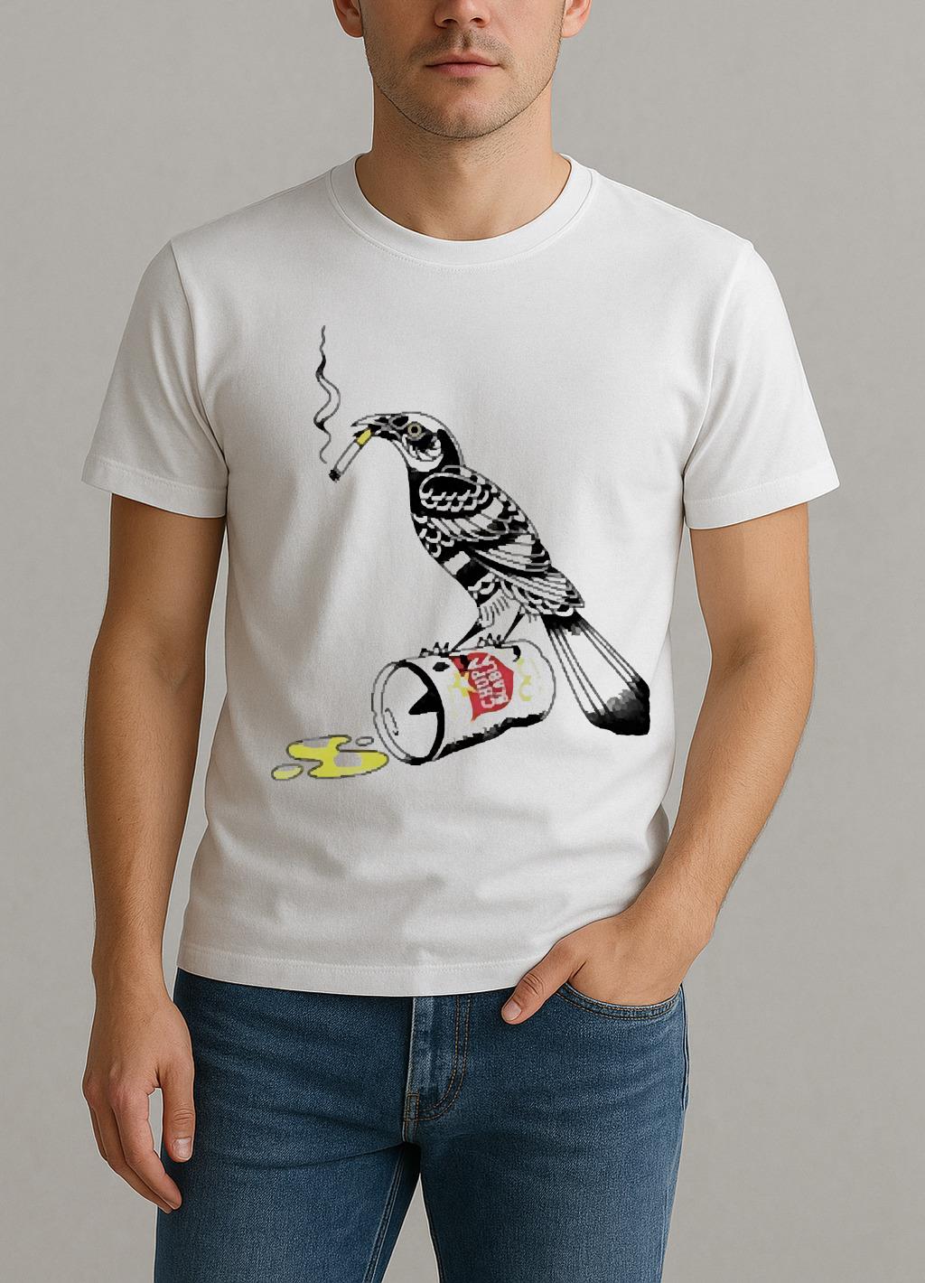 Trashy Grackle Smoking Grackle Bird Premium Shirt