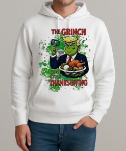 Trump X Grinch Who Stole Ebt Thanksgiving Government Shutdown 2025 Shirt Unisexhoodie