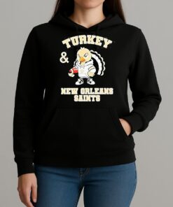 Turkey And New Orleans Saints Football Nfl Happy Thanksgiving Shirt Unihoodie