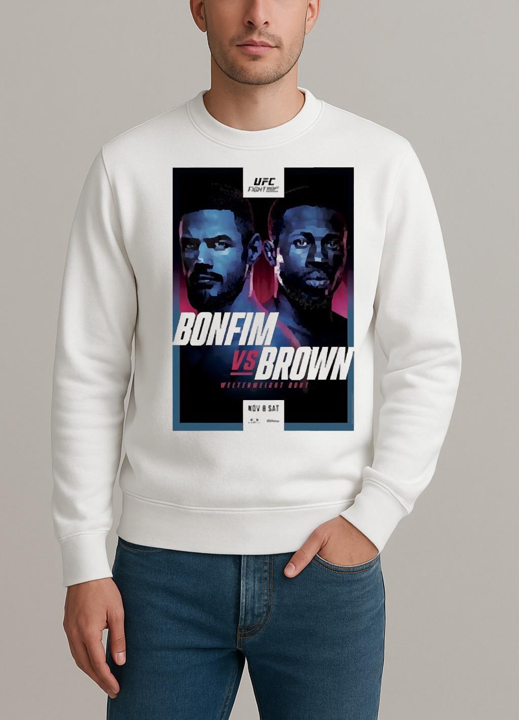 Ufc Fight Night Bonfim Vs Brown Autographed Event Premium sweater