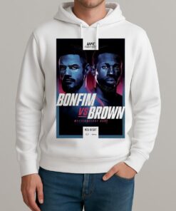 Ufc Fight Night Bonfim Vs Brown Autographed Event Premium Unisexhoodie