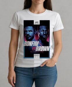 Ufc Fight Night Bonfim Vs Brown Autographed Event Premium W-tee
