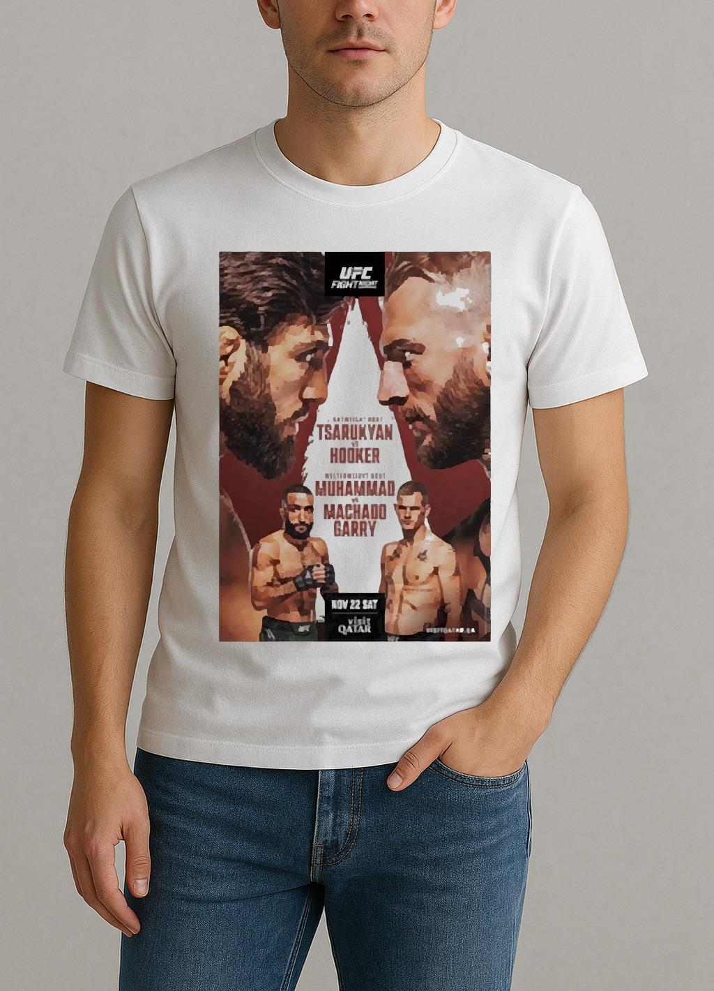 Ufc Fight Night Tsarukyan Vs Hooker Autographed Event Premium Shirt