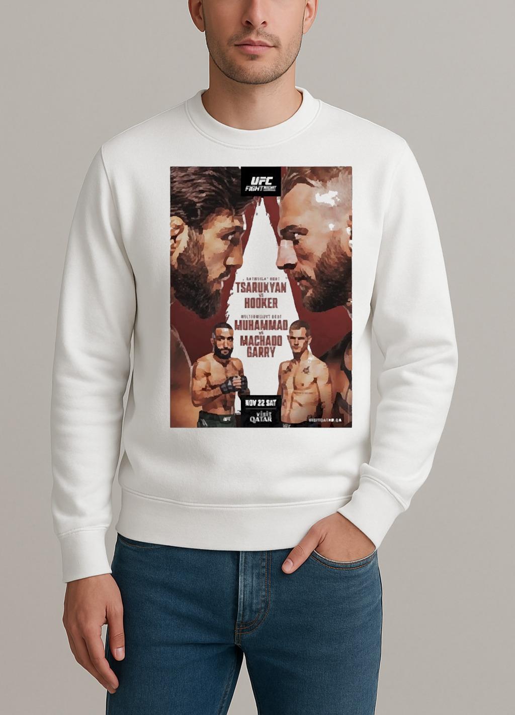 Ufc Fight Night Tsarukyan Vs Hooker Autographed Event Premium sweater