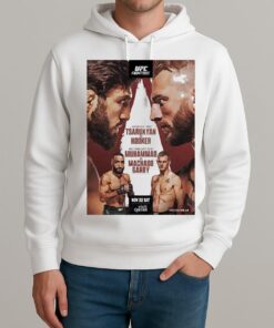 Ufc Fight Night Tsarukyan Vs Hooker Autographed Event Premium Unisexhoodie