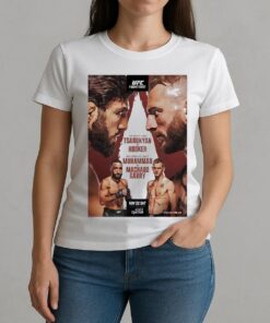 Ufc Fight Night Tsarukyan Vs Hooker Autographed Event Premium W-tee