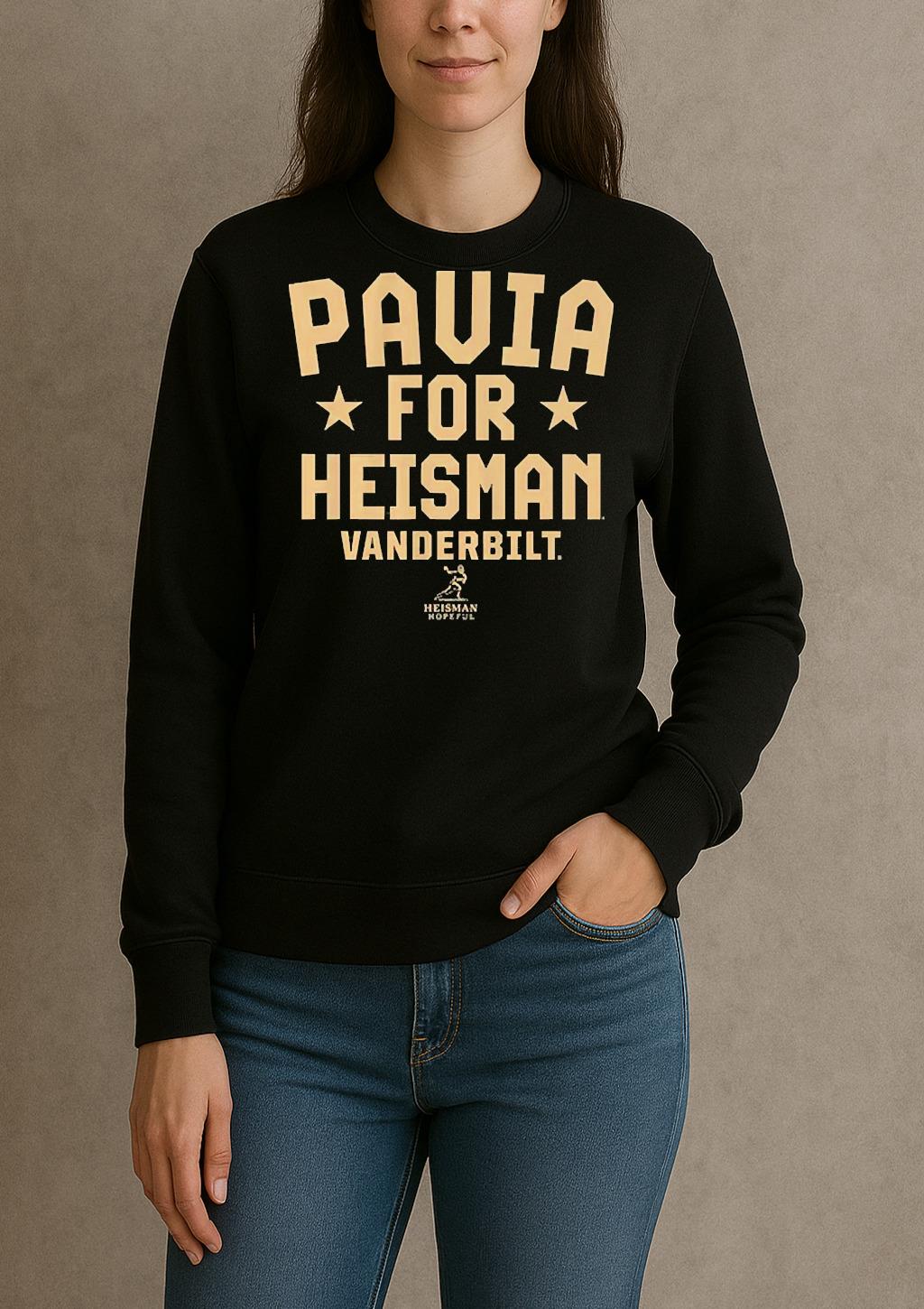 Vanderbilt Diego Pavia For Heisman Shirt Vanderbilt Commodores Football Tees sweater