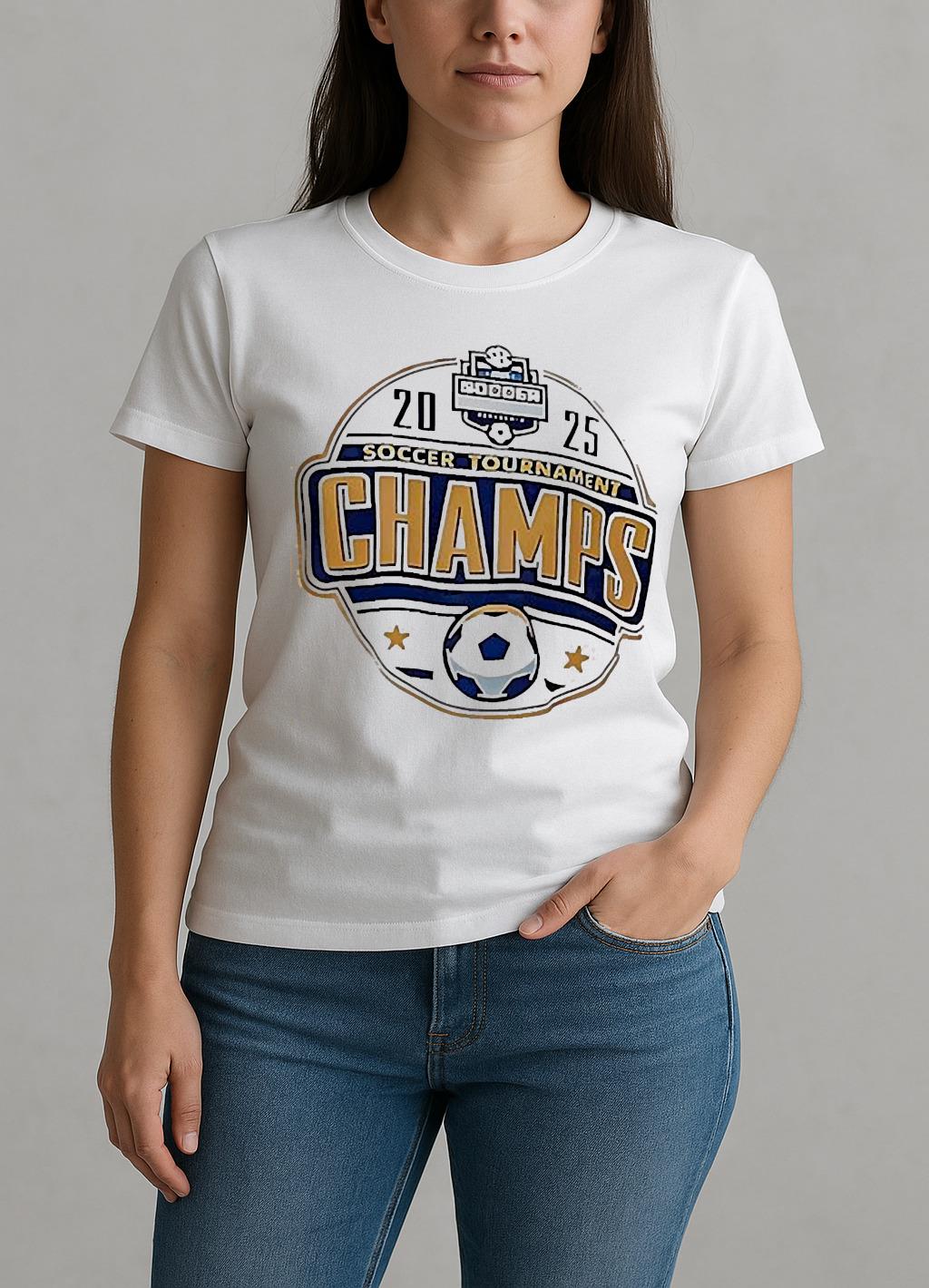 Vanderbilt Soccer Sec Tournament Champs 2025 Shirt W-tee