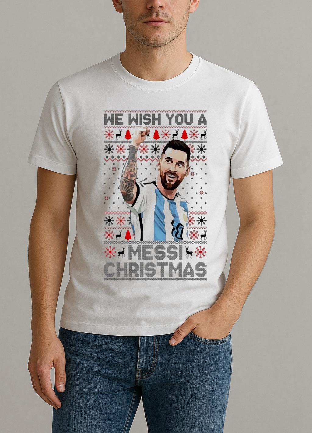 We Wish You A Messi Christmas Ugly Premium Shirt
