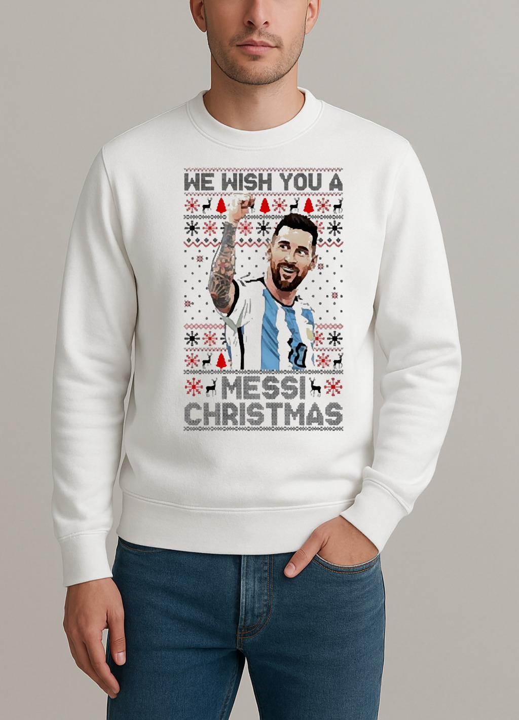 We Wish You A Messi Christmas Ugly Premium sweater