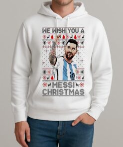 We Wish You A Messi Christmas Ugly Premium Unisexhoodie