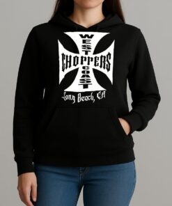 West Coast Choppers Long Beach Ca Premium Unisexhoodie