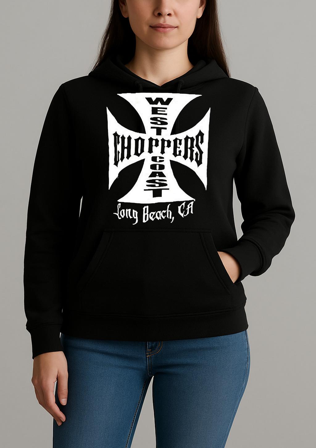 West Coast Choppers Long Beach Ca Premium Unisexhoodie