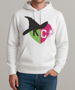 Wicked Good And Bad Witch Heart Premium Unisexhoodie