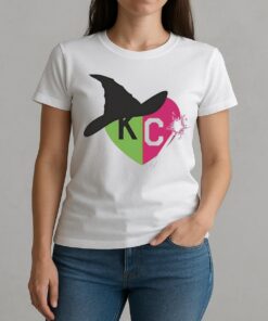 Wicked Good And Bad Witch Heart Premium W-tee