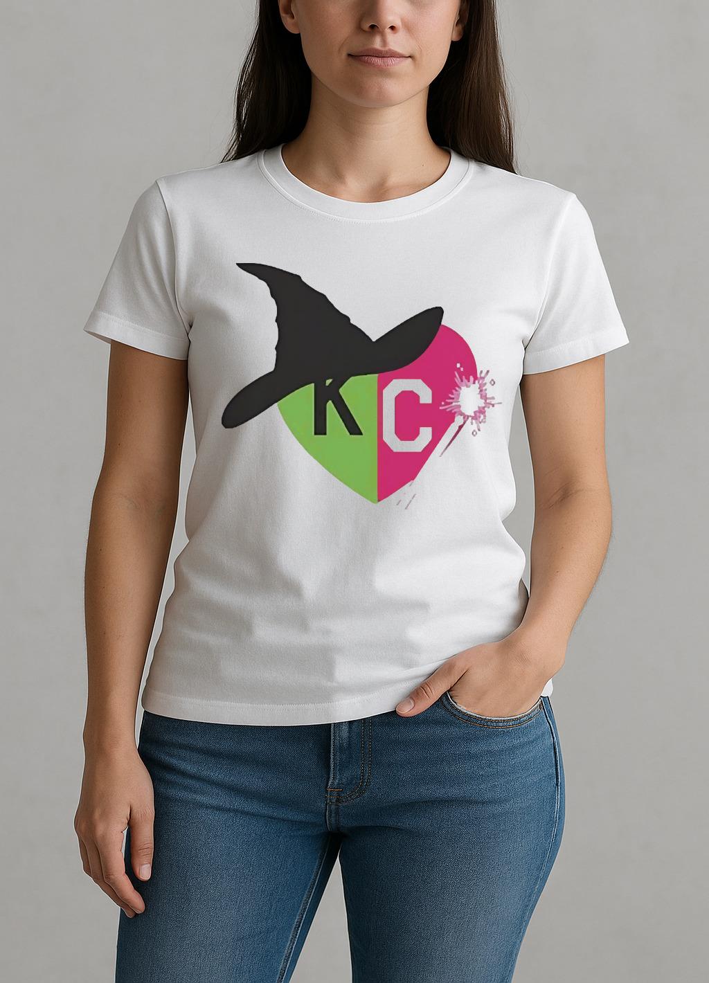 Wicked Good And Bad Witch Heart Premium W-tee