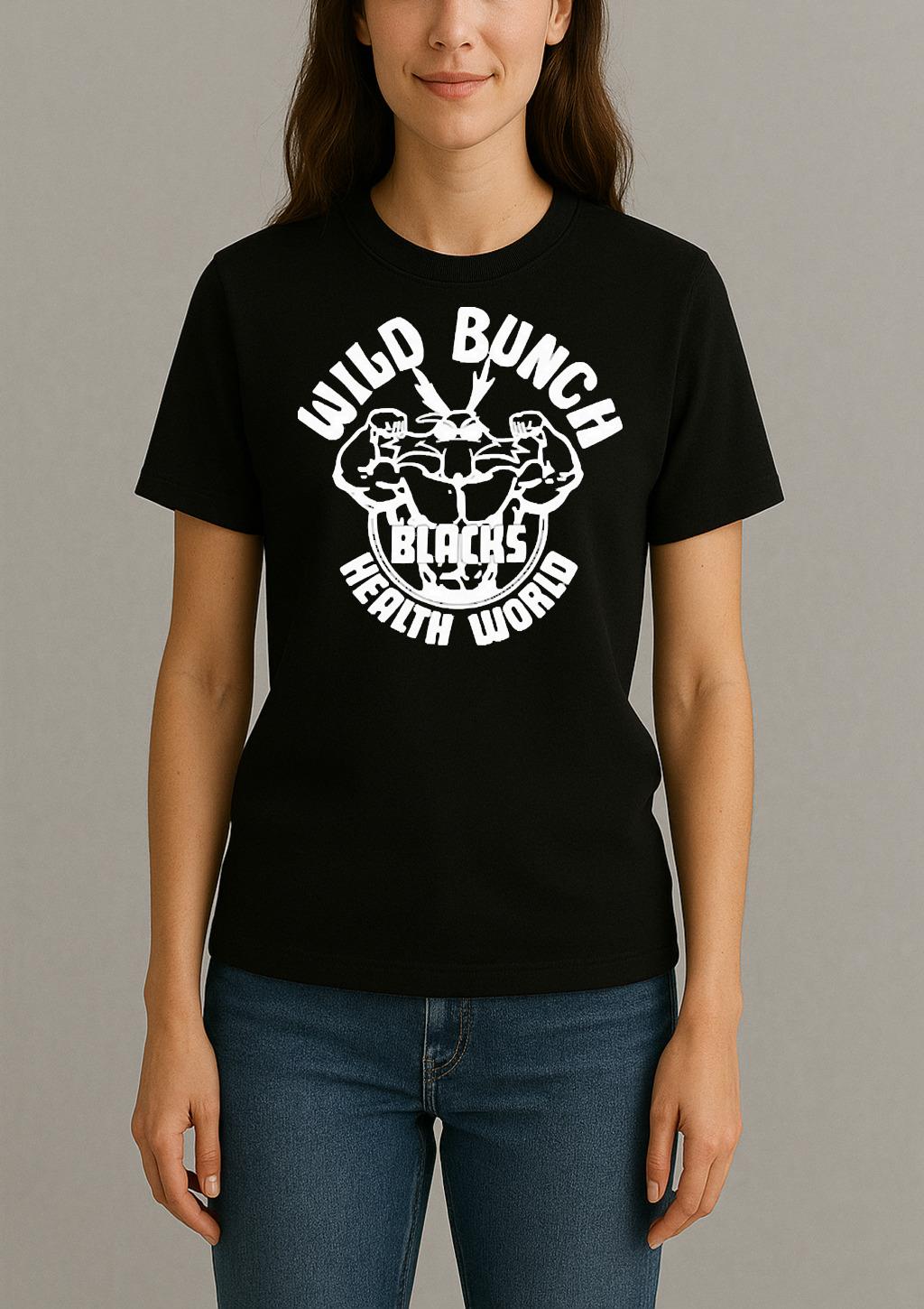 Wild Bunch Blacks Health World Premium Womentee