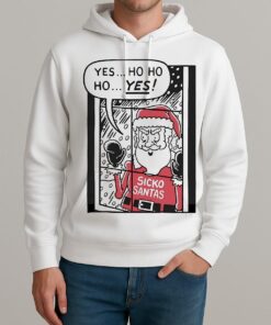 Yes Ho Ho Ho Santa Sickos Christmas Premium Unisexhoodie