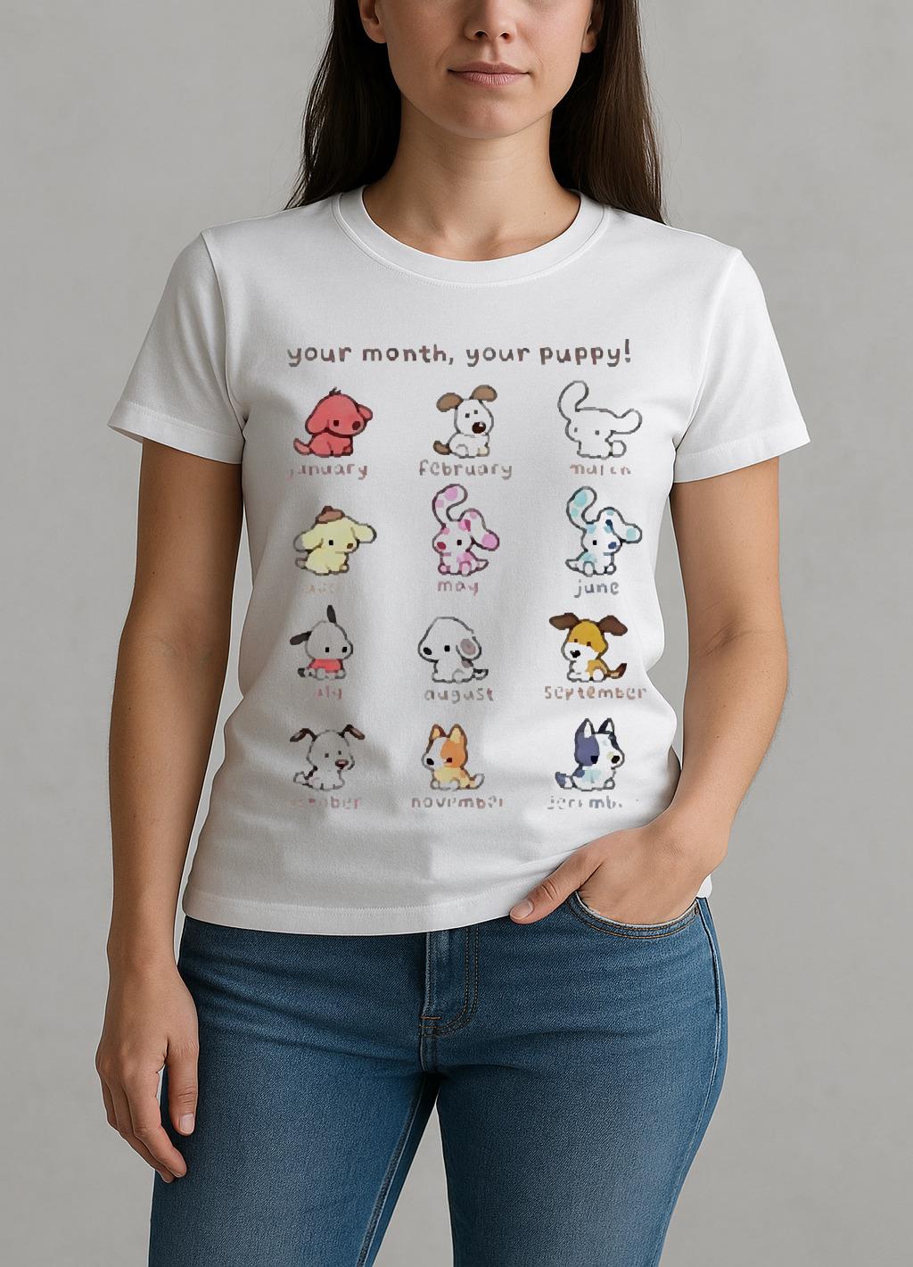 Your Month Your Puppy Christmas Premium W-tee