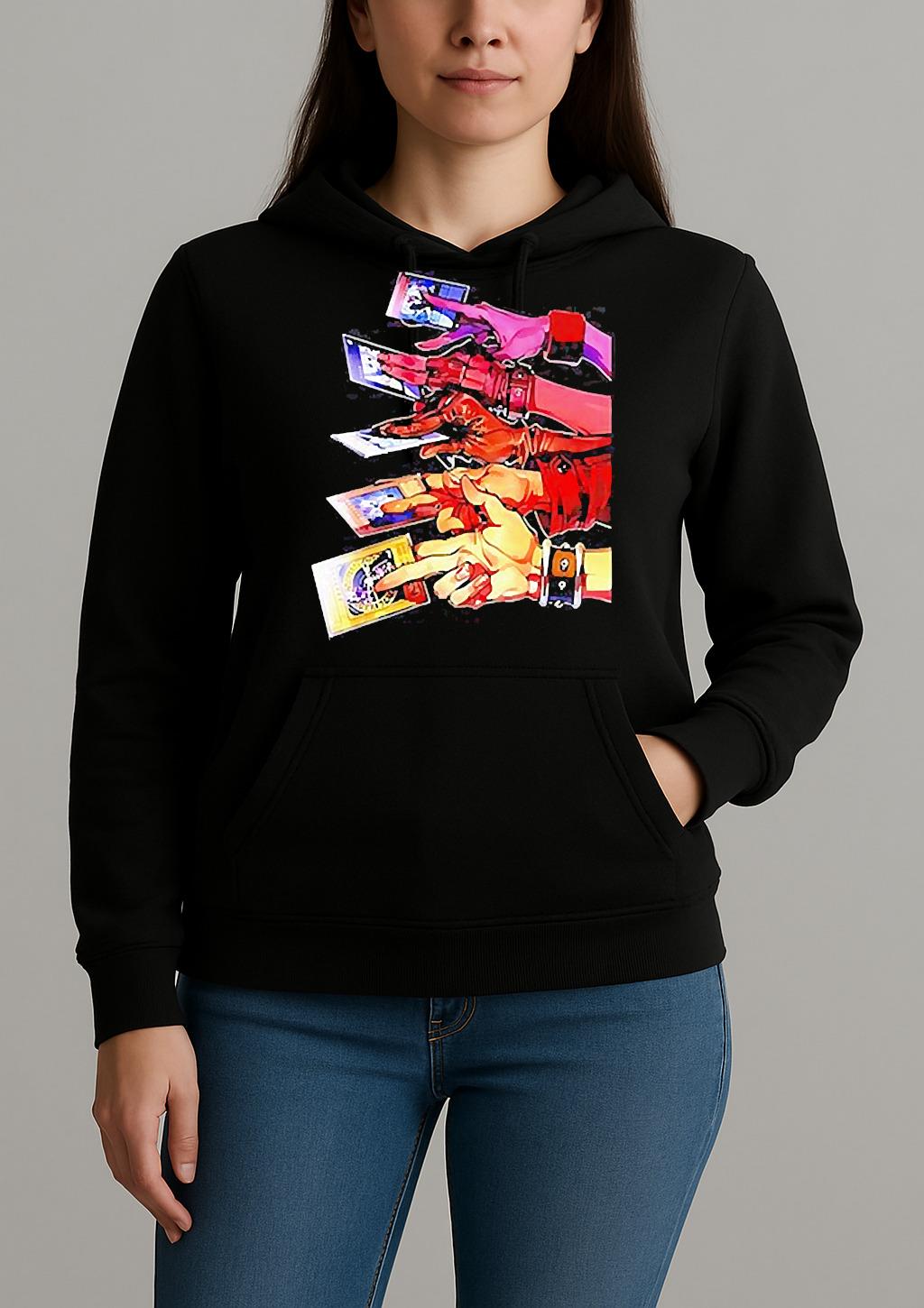 Yu Gi Oh Pio Pio Cards Hand Shirt Unihoodie