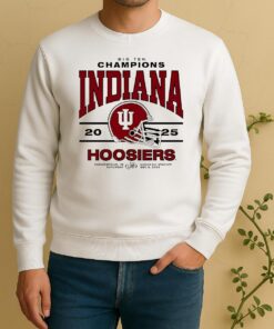 2025 Big Ten Conference Champions Indiana Hoosiers Helmet Sweater