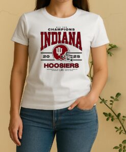 2025 Big Ten Conference Champions Indiana Hoosiers Helmet Women Shirt