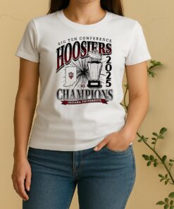 2025 Big Ten Conference Champions Indiana Hoosiers Vintage Women Shirt