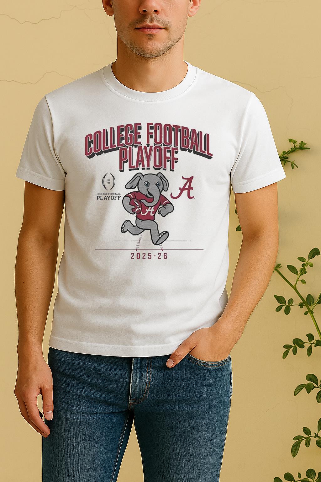 Alabama 2025 Cfp Mascoshirt Alabama Football Tee