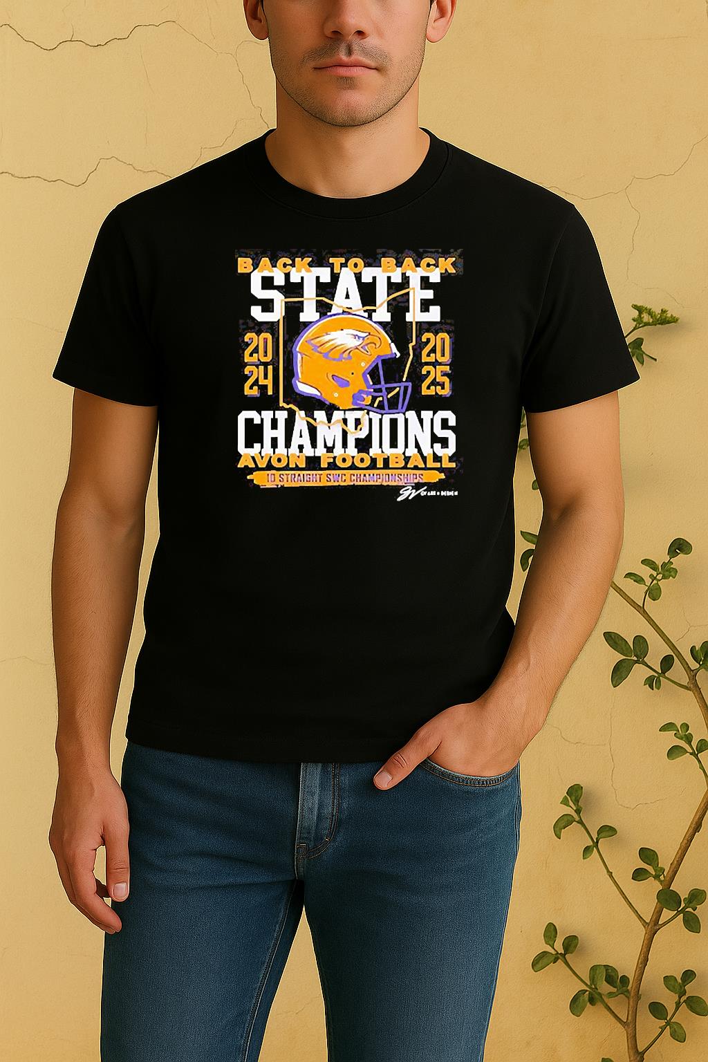 Avon Eagles Back To Back 10 Straight Swc Championships Shirt by Bino Shirt – Custom Graphic T-Shirt