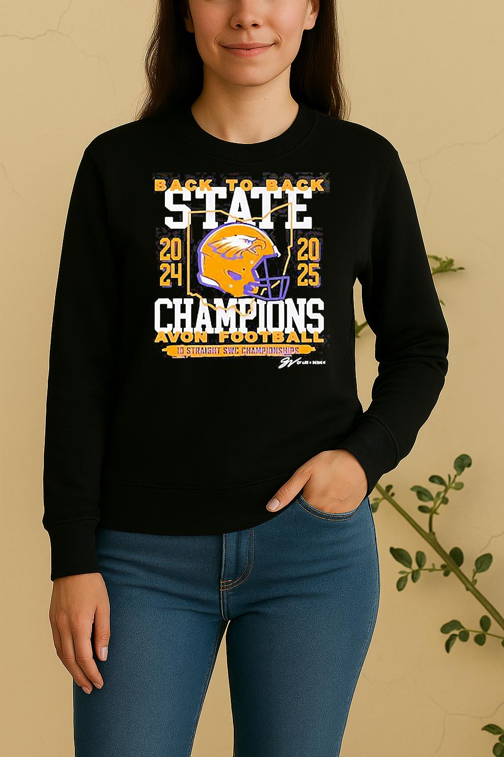 Avon Eagles Back To Back 10 Straight Swc Championships Sweater