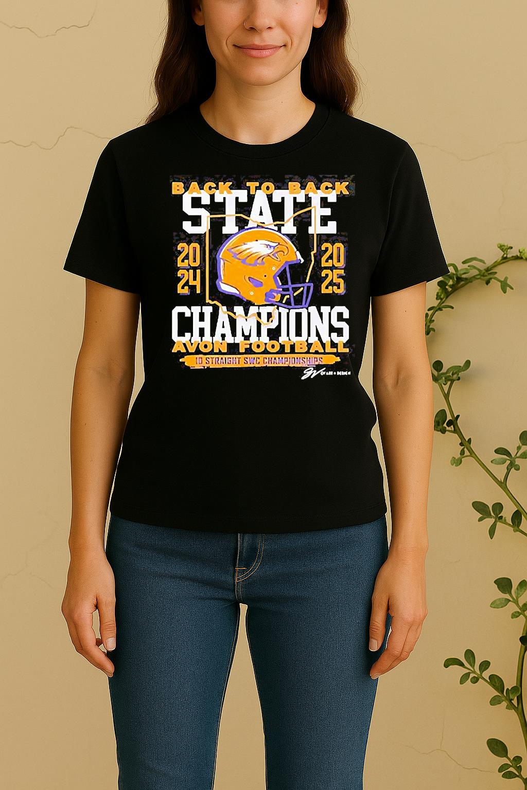 Avon Eagles Back To Back 10 Straight Swc Championships Women Shirt