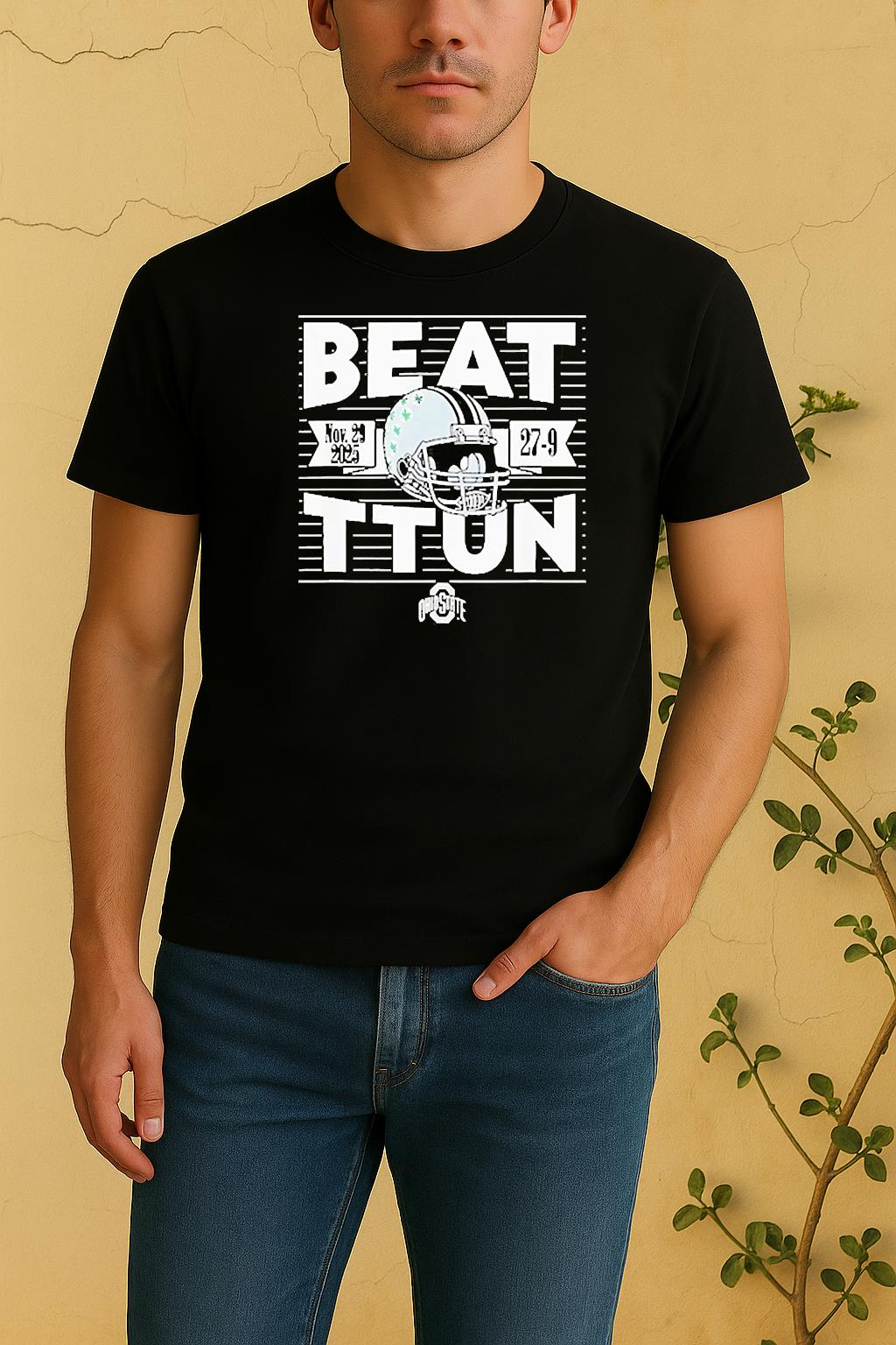 Beat Ttun In The Game 2025 Ohio State Buckeyes Football Shirt by Bino Shirt – Custom Graphic T-Shirt