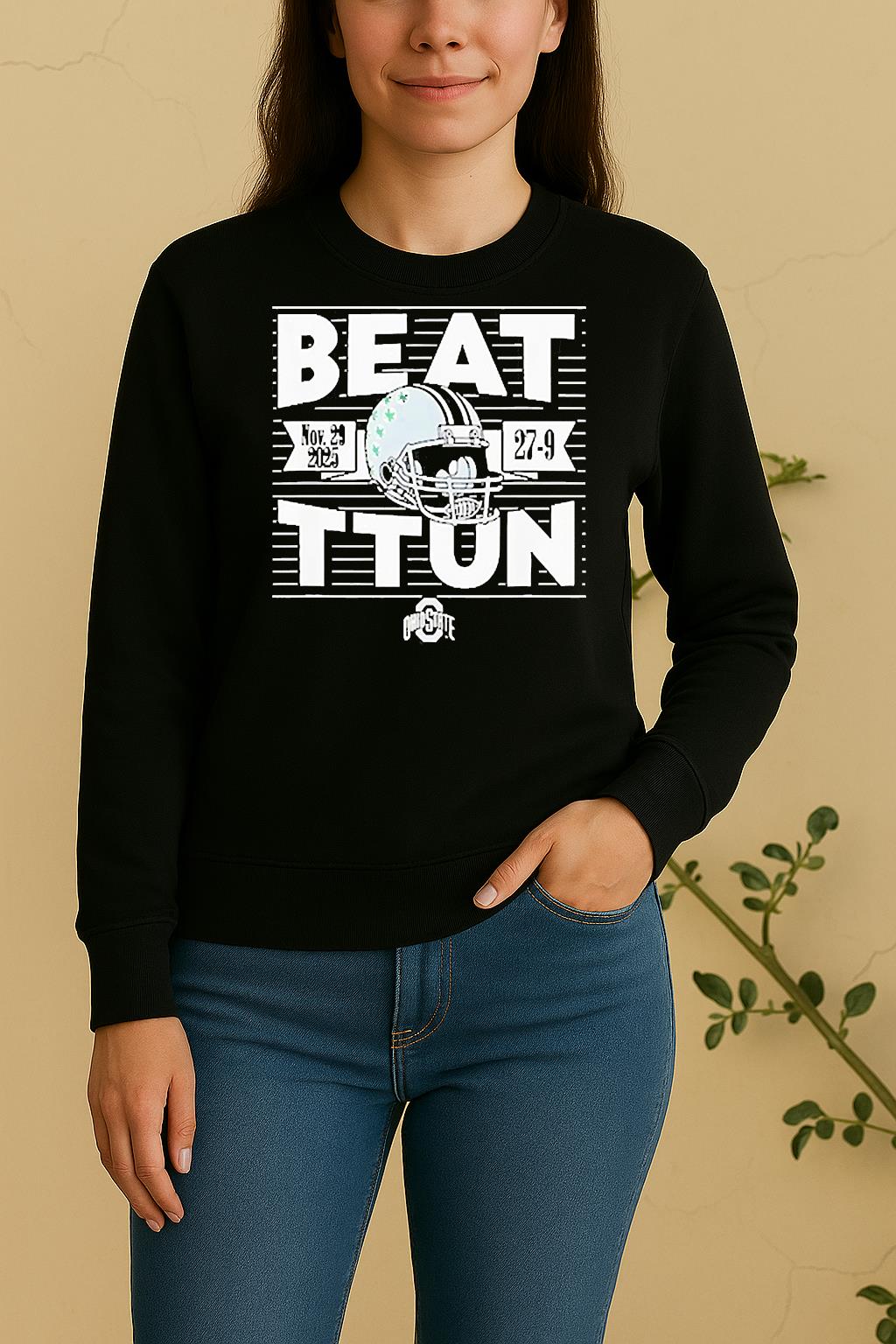 Beat Ttun In The Game 2025 Ohio State Buckeyes Football Sweater