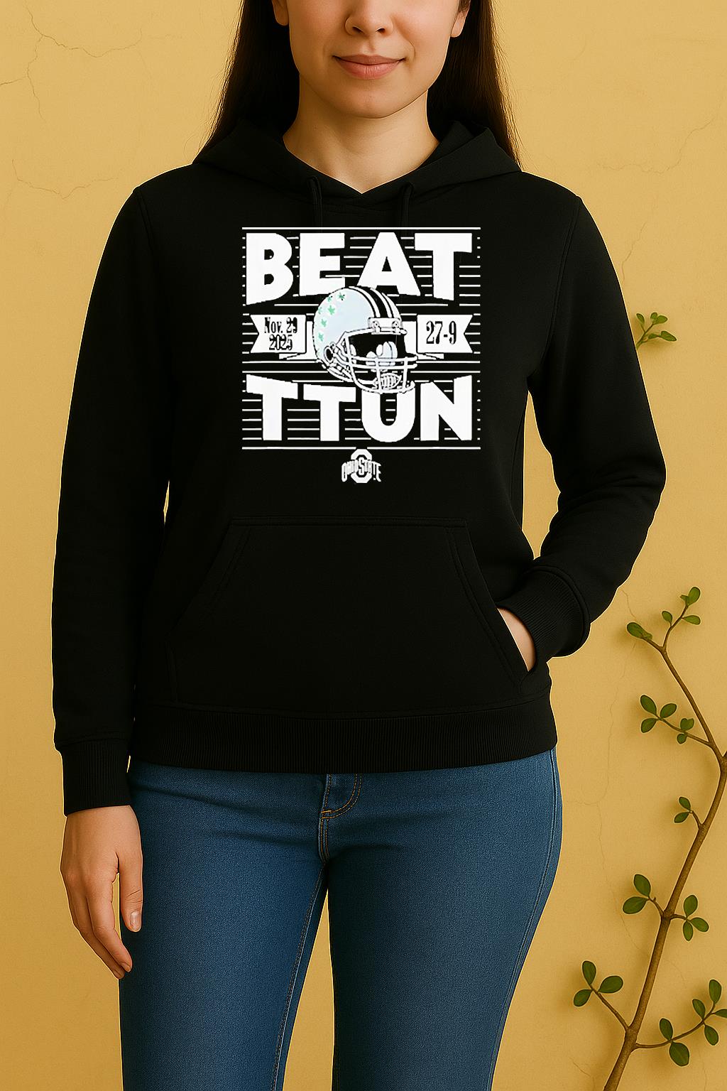 Beat Ttun In The Game 2025 Ohio State Buckeyes Football Unisex Hoodie