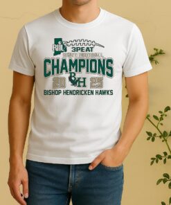 Bishop Hendricken Hawks Riil 3 Peat State Football Champions 2025 Shirt