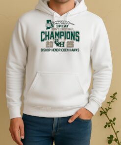 Bishop Hendricken Hawks Riil 3 Peat State Football Champions 2025 Unisex Hoodie