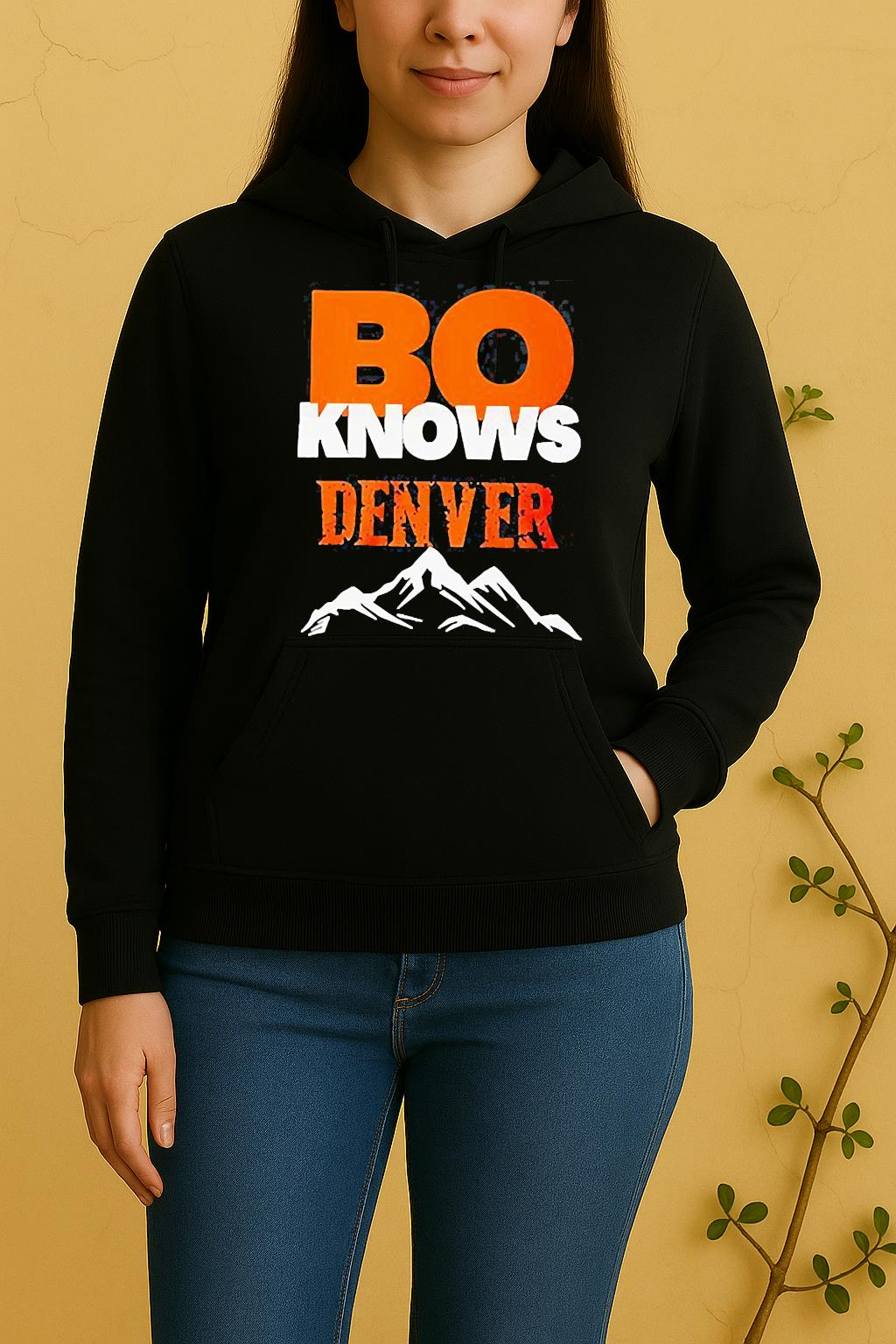 Bo Nix Denver Broncos Draft Night Bo Knows Denver Unisex Hoodie