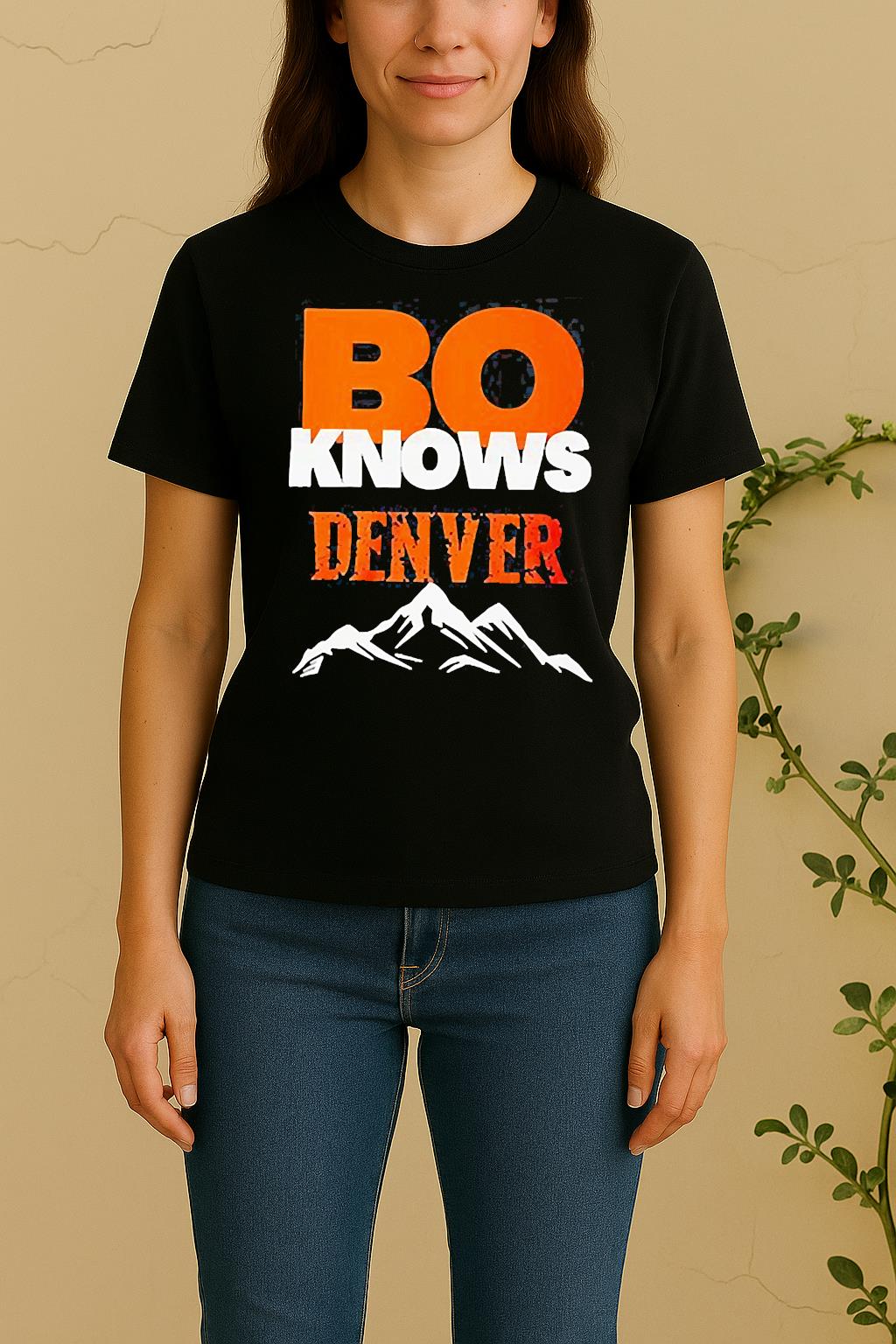 Bo Nix Denver Broncos Draft Night Bo Knows Denver Women Shirt
