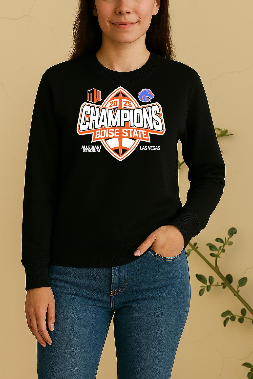 Boise State Broncos 2025 Mountain West Football Champions Sweater