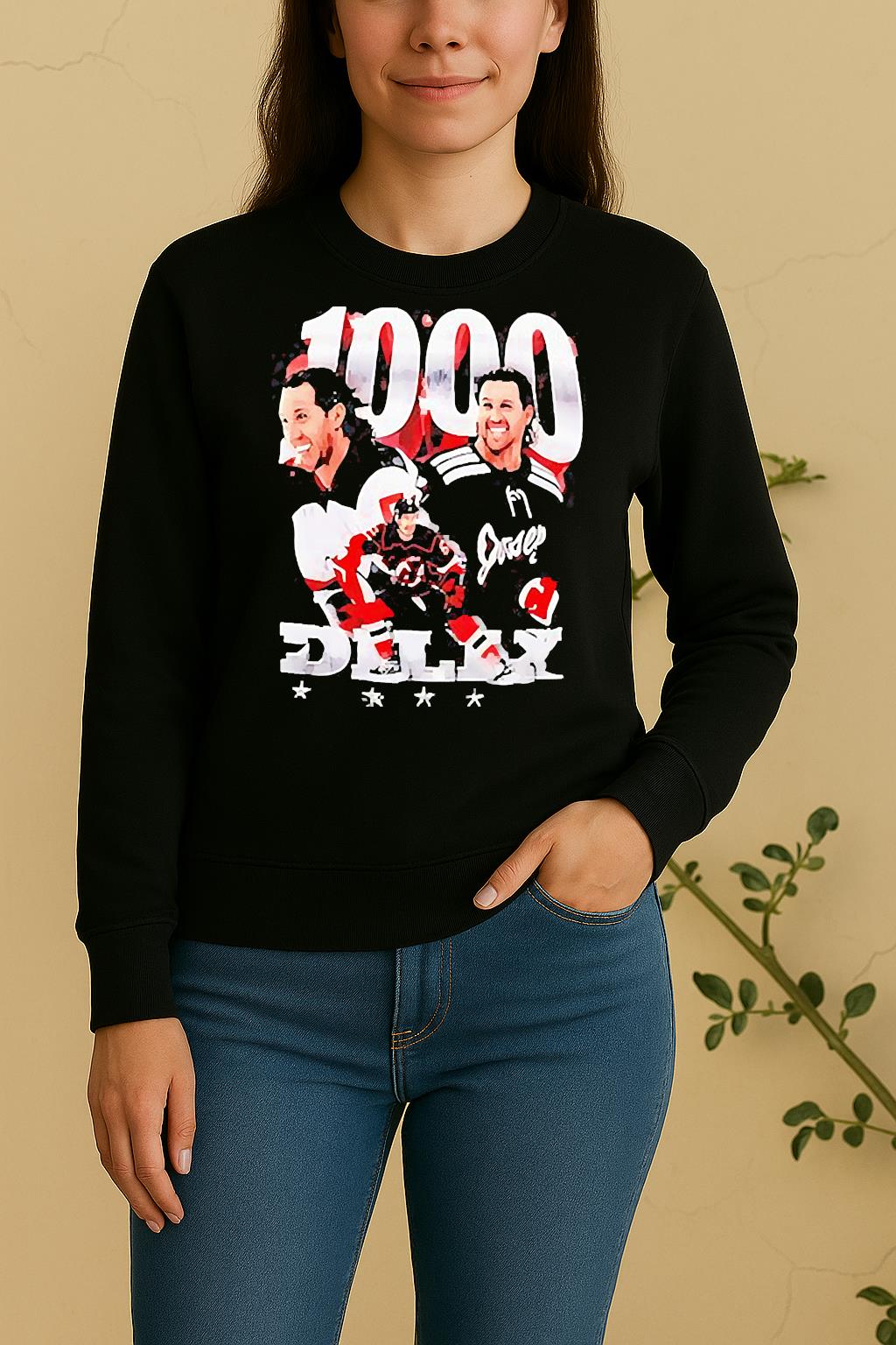 Brenden Dillon New Jersey Hockey 1000 Dilly Graphic Sweater