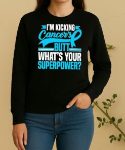 Buffalo Bills Im Kicking Cancers Butt Whats Your Superpower Sweater