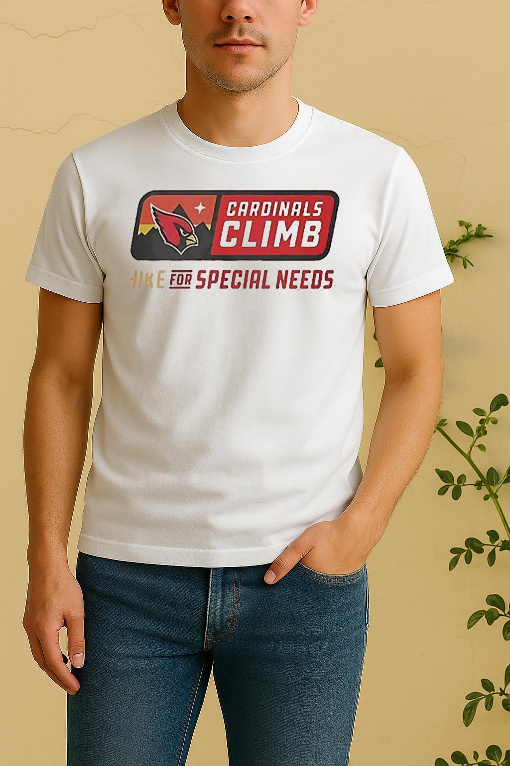 Cardinals Climb Hike For Special Needs Shirt by Bino Shirt – Custom Graphic T-Shirt