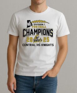 Central Hs Knights 2025 Riil Football Champions Division 1 Shirt