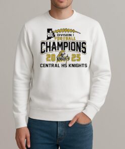 Central Hs Knights 2025 Riil Football Champions Division 1 sweater
