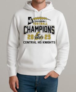 Central Hs Knights 2025 Riil Football Champions Division 1 Unisexhoodie