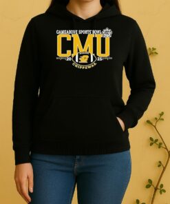 Central Michigan Chippewas 2025 Gameabove Sports Bowl Logo Unisex Hoodie